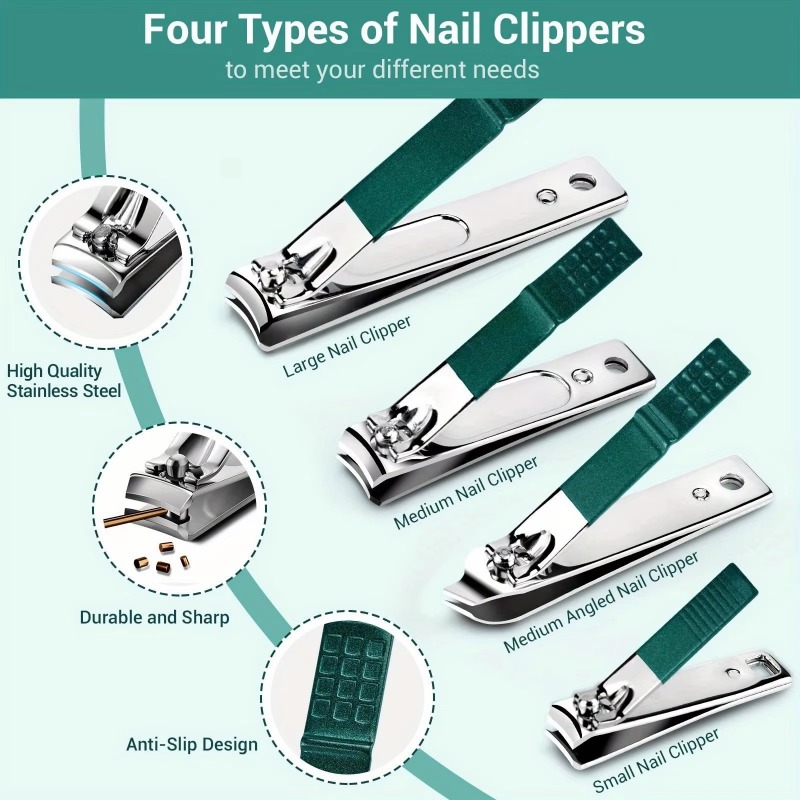 Nail Care Kit Mens - مجموعة أدوات العناية بالأظافر، مقصات أظافر