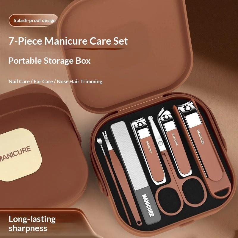 Nail Care Kit Mens - مجموعة أدوات فن الأظافر 7/8 قطع،