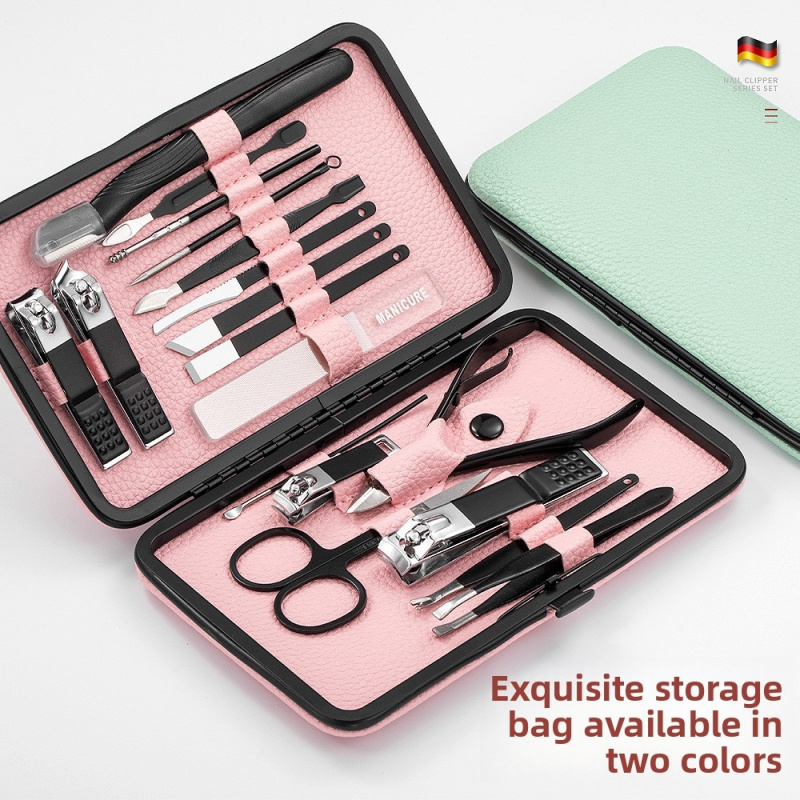 طقم مانيكير وباديكير 18 قطعة،  - مراجعة Nail Care Kit Mens وسعره
