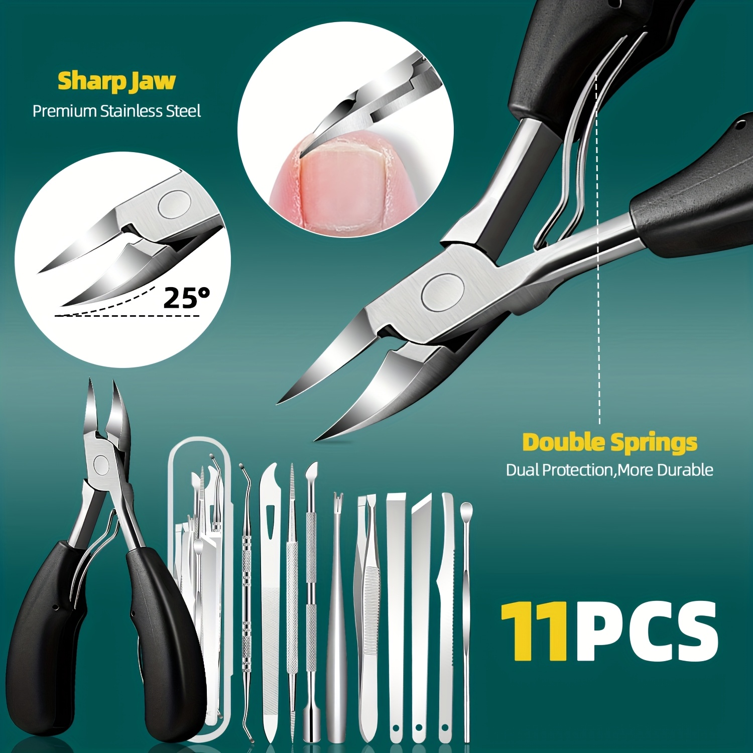 1/11/12 قطعة مجموعة إزالة بشرة - مراجعة Nail Care Kit Mens وسعره
