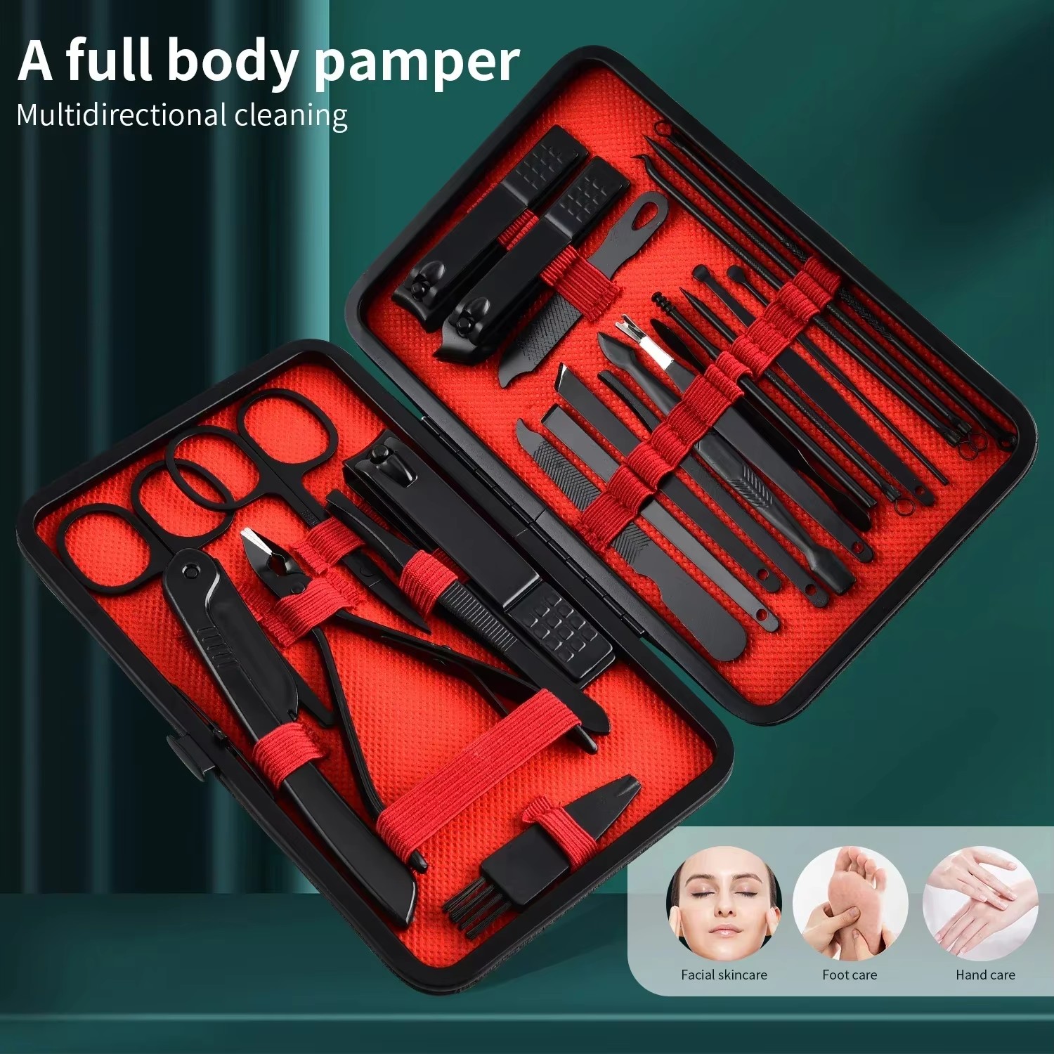 طقم مقصات أظافر احترافية 7-24  - مراجعة Nail Care Kit Mens وسعره