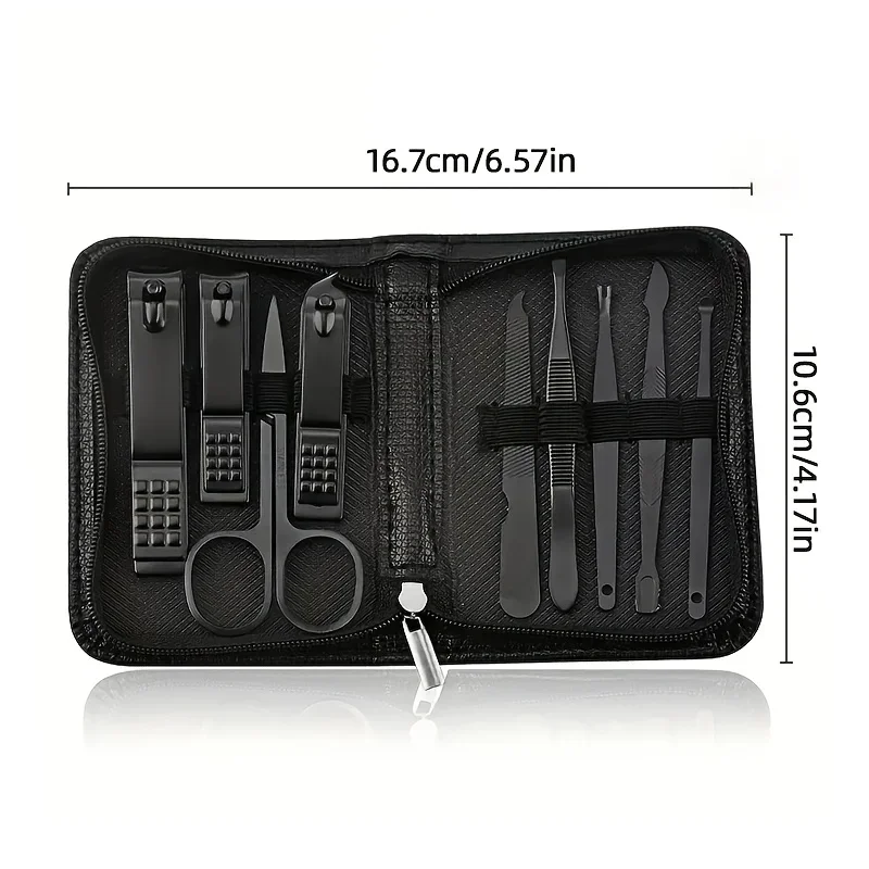 طقم مانيكير من 9 قطع، أدوات ال - مراجعة Nail Care Kit Mens وسعره
